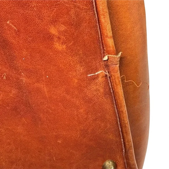 Vintage Coach OG Flite Bag in Rust - Style No. 9325 w/ Cartouche Embossing - Picture 9 of 11